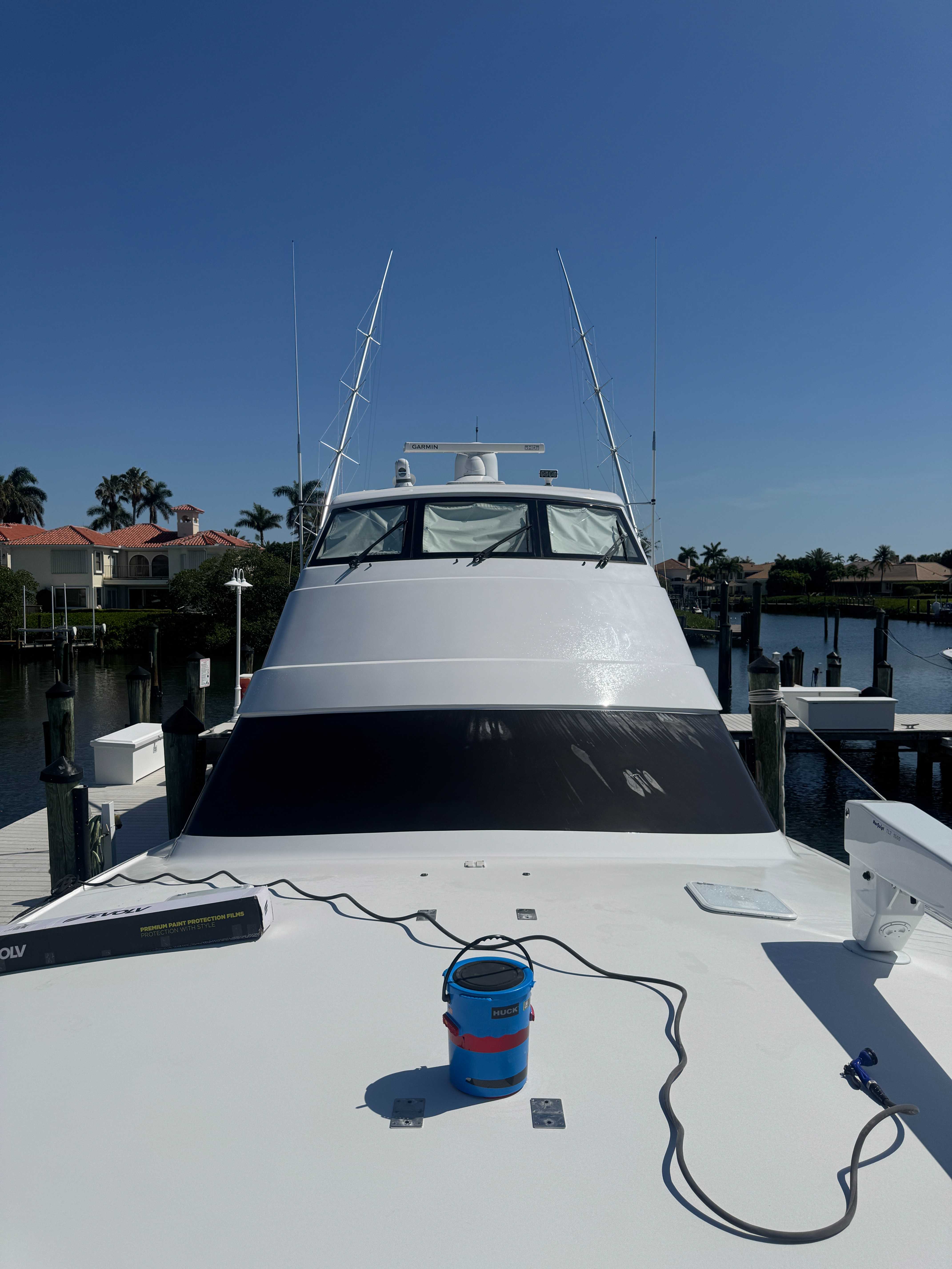 Professional boat wrap installation process