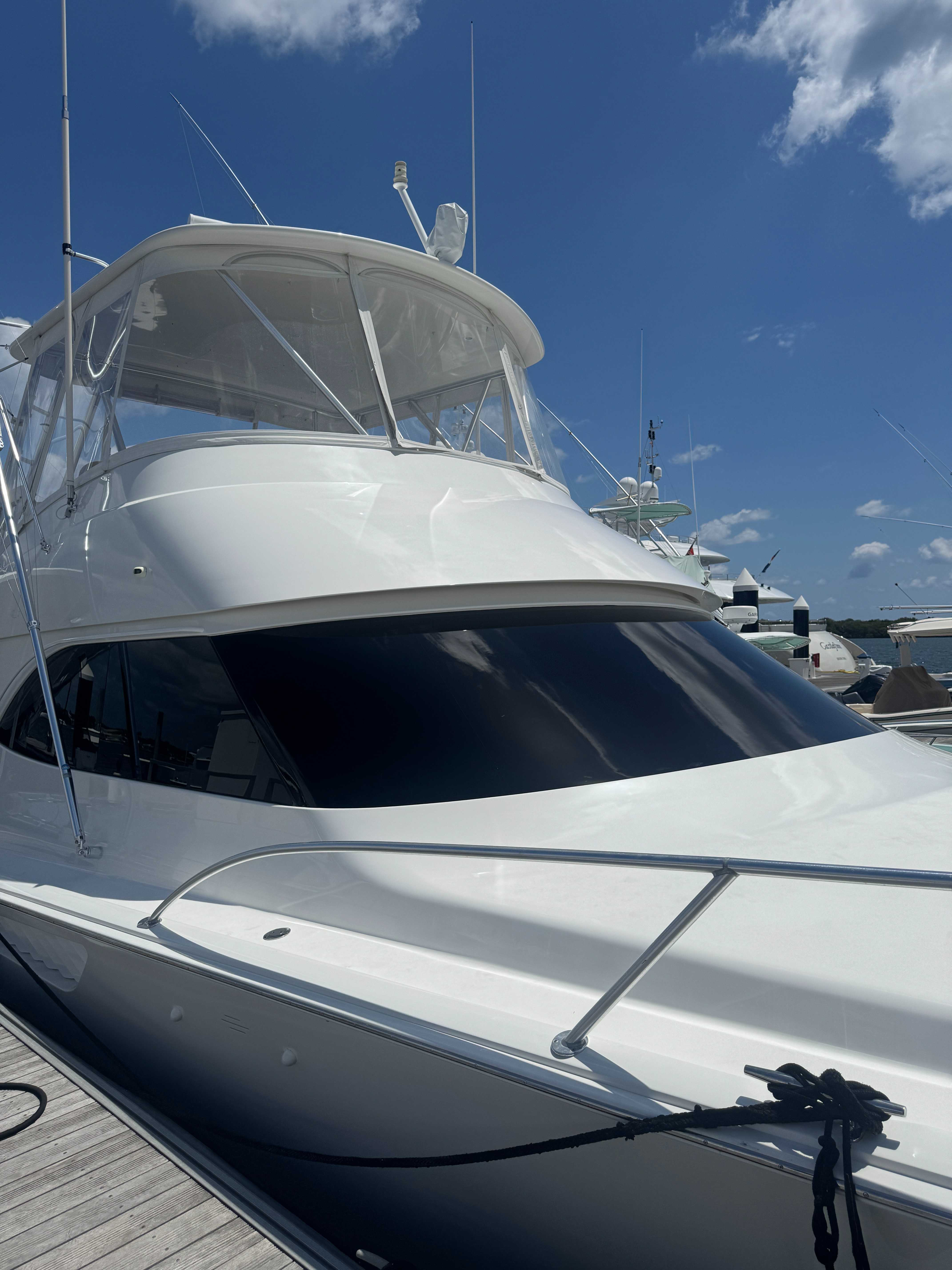 Custom design integration with logo and unique styling elements. Bespoke solution tailored to owner's specifications.